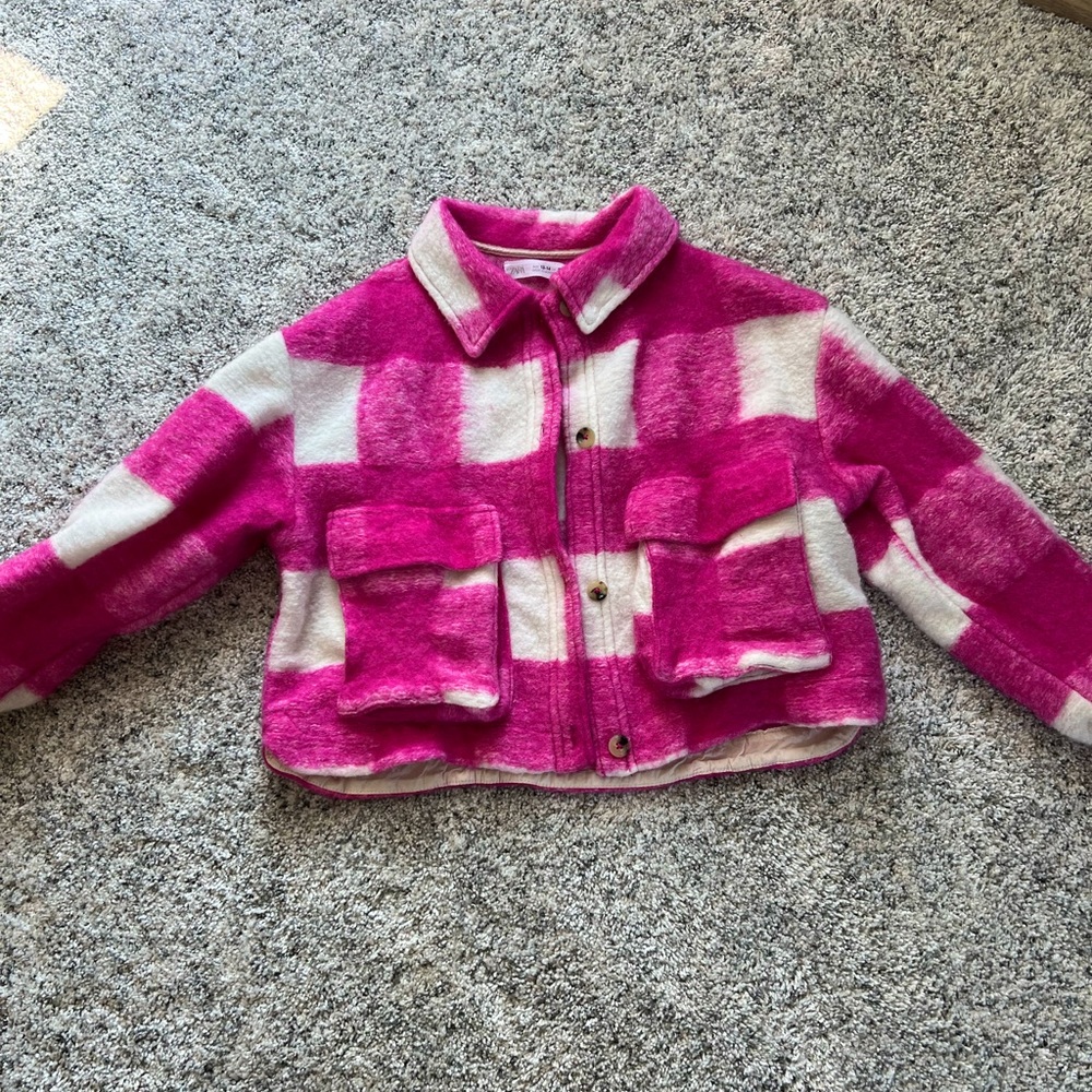 Hot Pink Zara Shacket (see sizing below)